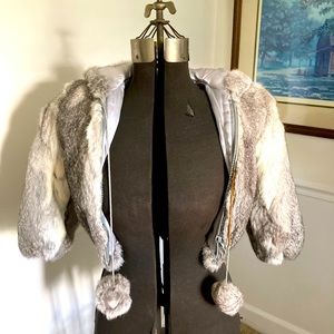 Kids Rabbit fur jacket